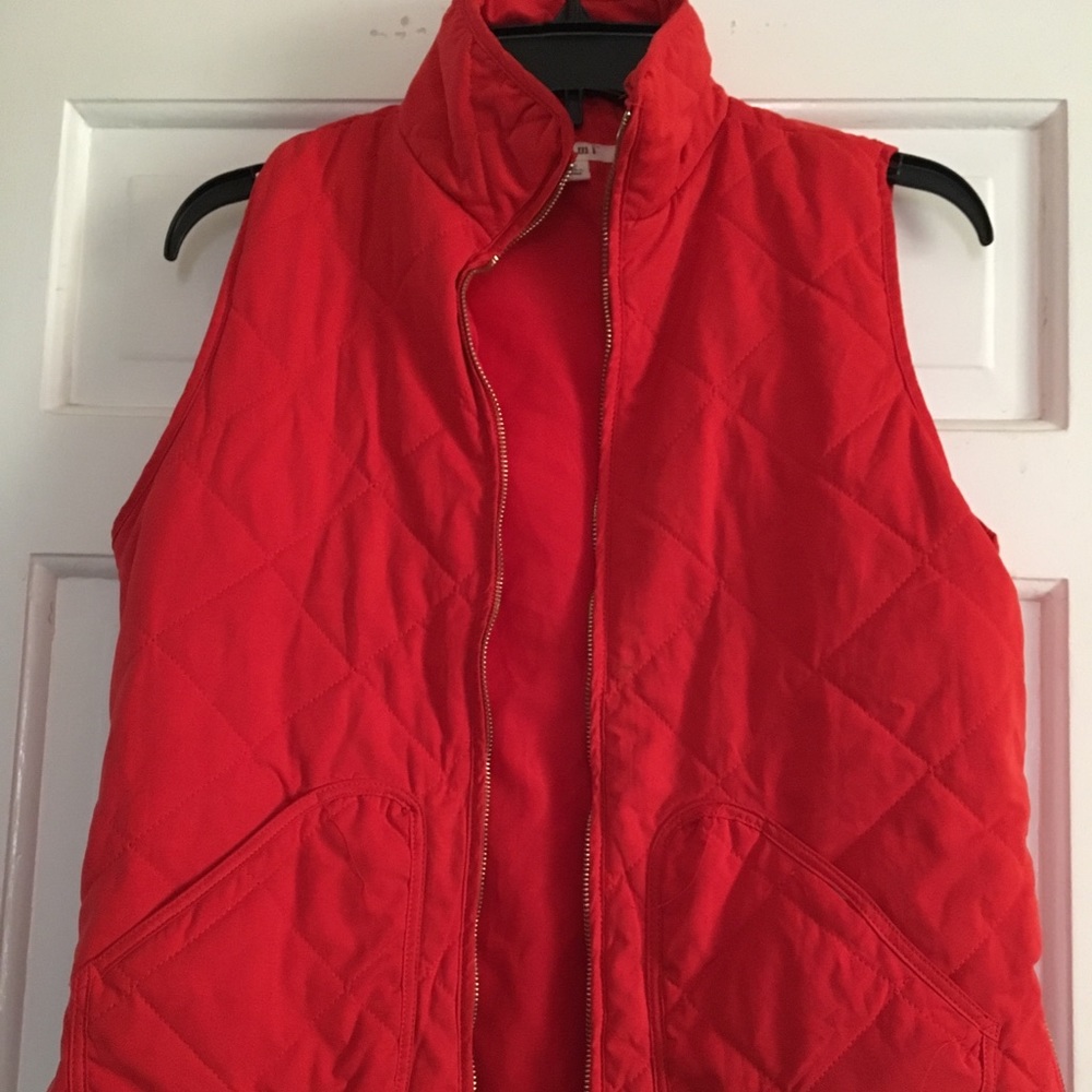 Beautiful orange quilt pattern vest